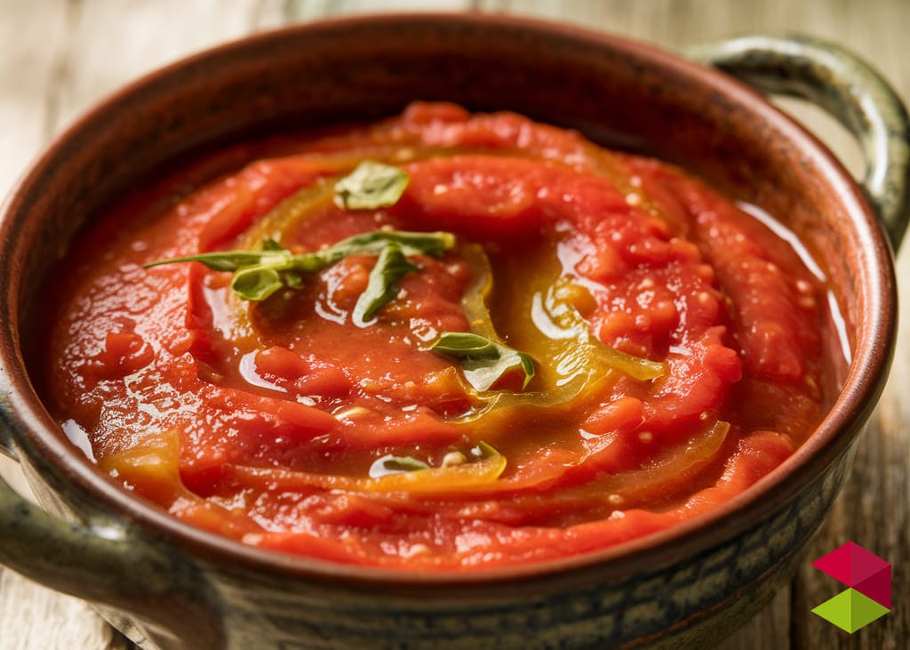 Receta fritada de tomate y verduras