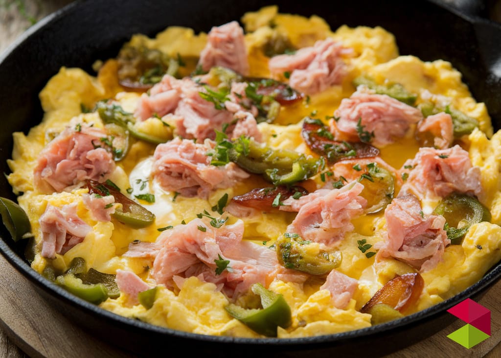 Receta huevos revueltos Huevos revueltos con bacalao