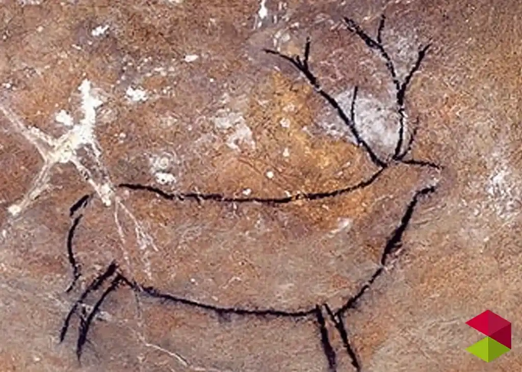 Pinturas rupestres animales Cueva de las Chimeneas