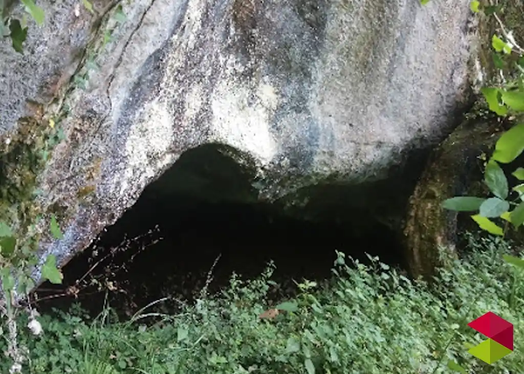 Mapa interior cueva Otero en Cantabria