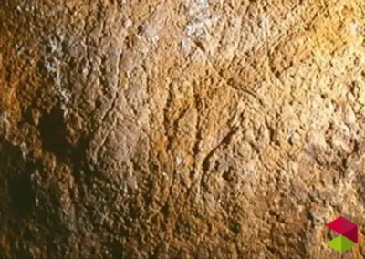 Grabado del Conjunto de cavidades de Arco-Pondra