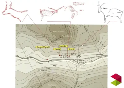 Mapa Conjunto de cavidades de Arco-Pondra