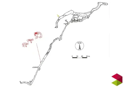 Mapa cueva de la Clotilde