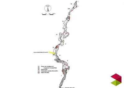 Mapa Cueva de la Garma