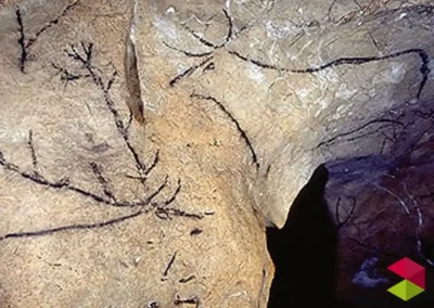 Pinturas rupestres animales Cueva de las Chimeneas