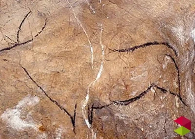 Pinturas rupestres animales Cueva de las Chimeneas