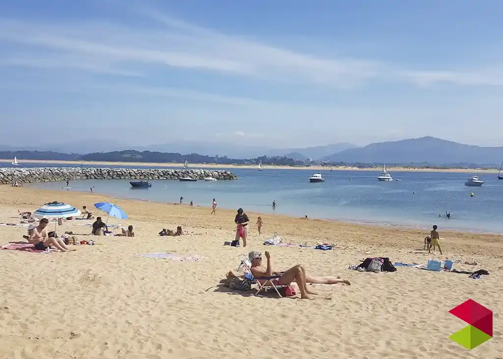 Playa del Balneario en Santander