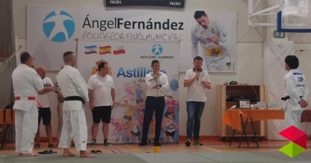 Noticias Astillero Hoz inaugura el stage de judo de Astillero que reúne cerca de 180 judocas y contará con las clases del olímpico David García Torné