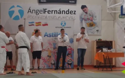 Hoz inaugura el stage de judo de Astillero que reúne cerca de 180 judocas y contará con las clases del olímpico David García Torné