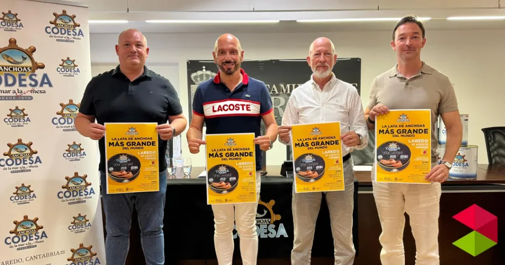 Noticias Laredo Laredo batirá el récord mundial elaborando la lata de anchoas más grande del mundo