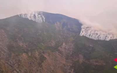 En Cantabria ha entrado el fuego a las 18:11 de forma leve dado que ya se estaba actuando en ese foco