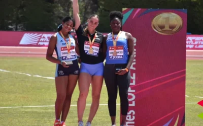 La atleta del Piélagos Andrea Njimi Tankeu, bronce en el Campeonato de España Absoluto