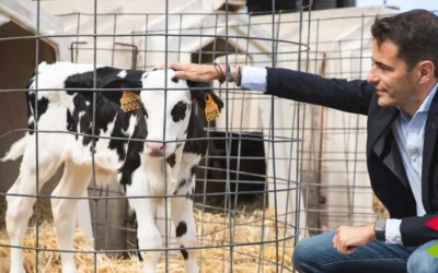 Pedro Casares destaca la contribución de Granja Cudaña y SAT Ceceño al sector lácteo y ganadero de Cantabria