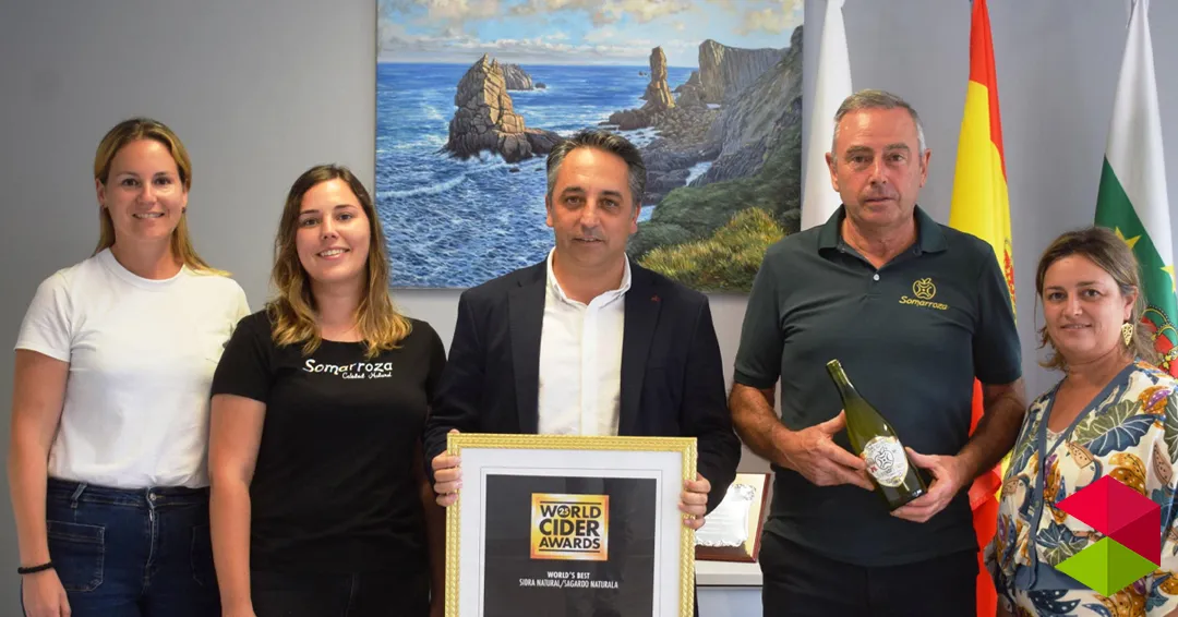 Noticias Piélagos Caramés: el reconocimiento de Sidra Somarroza como mejor sidra natural del mundo es un premio a la calidad y la innovación producidas en Piélagos para el mundo entero