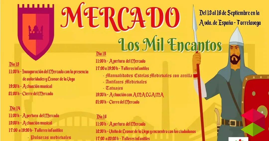 Programa completo mercado Los Mil encantos en Torrelavega 2025
