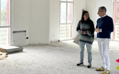 Avanzan las obras de la sala de estudio 24h de la Biblioteca Miguel Artigas en Astillero