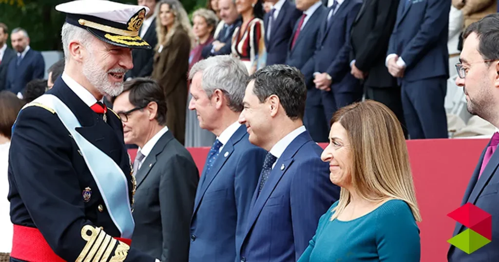 Noticias cantabria Buruaga asiste en Madrid al homenaje a la bandera y al desfile militar con motivo de la Fiesta Nacional de España