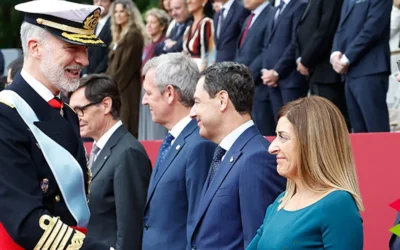 Buruaga asiste en Madrid al homenaje a la bandera y al desfile militar con motivo de la Fiesta Nacional de España