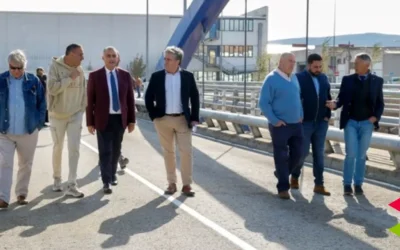 Inauguradas las obras de ampliación del Puente nuevo sobre el río Híjar
