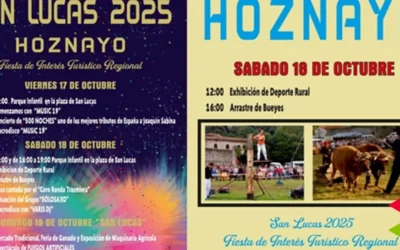 Programa fiestas de San Lucas en Hoznayo 2025