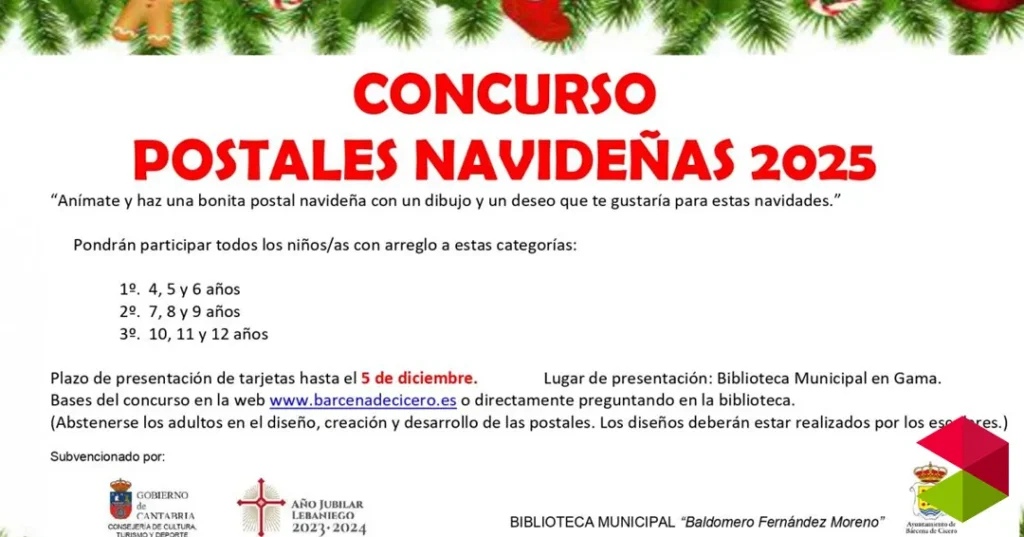 Concurso postales navideñas Bárcena de Cicero 2025