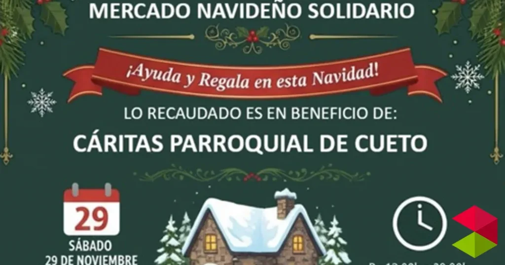 Mercado Navideño Solidario en Cueto 2025