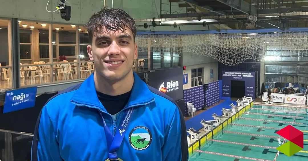 Noticias Castro Urdiales Teo del Riego, campeón de España en 50 mariposa, brilla con dos récords de Cantabria y firma un campeonato histórico