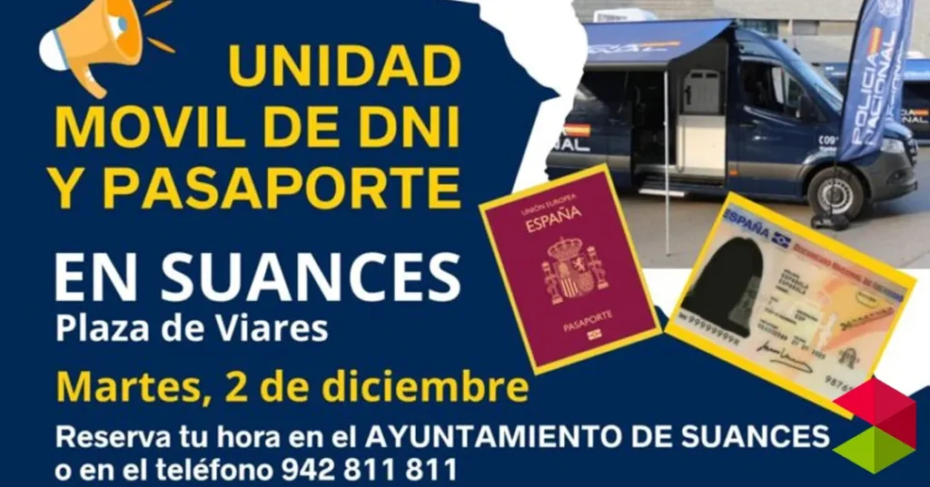 Noticias suances El servicio VIDOC de la Policía Nacional expedirá nuevamente DNI y Pasaportes en Suances el próximo 2 de diciembre
