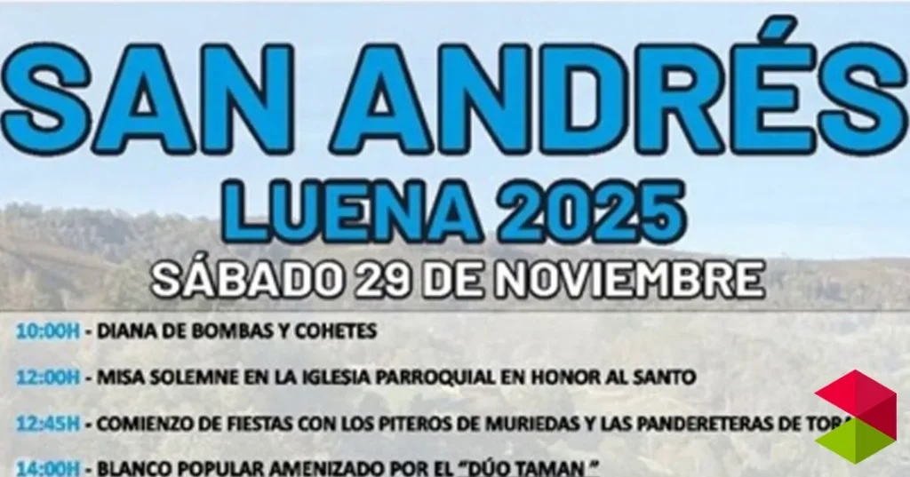Programa Fiesta de San Andrés en San Andrés de Luena