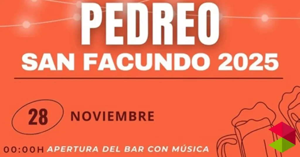 Programa fiestas San Facundo en Pedreo 2025