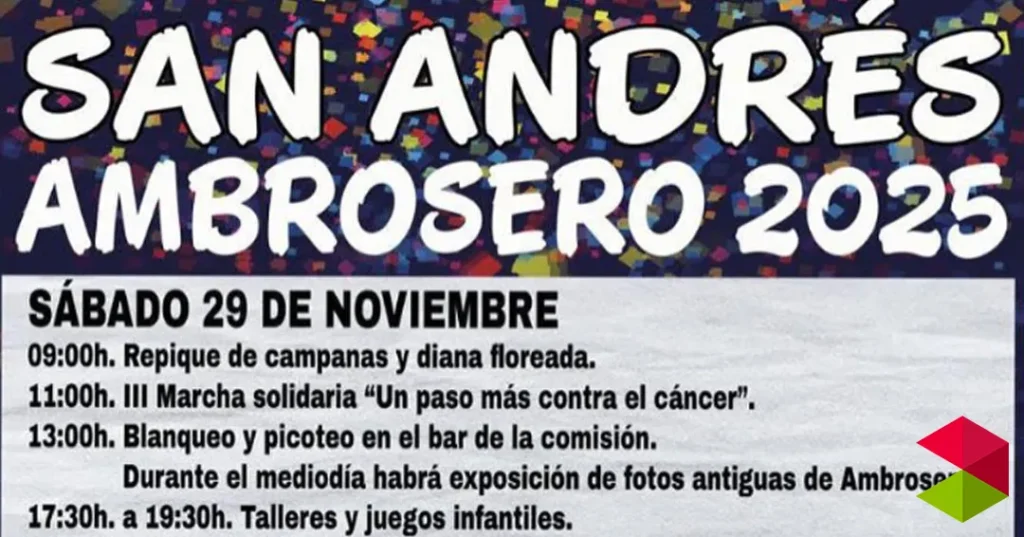Programa fiesta San Andrés Ambrosero 2025