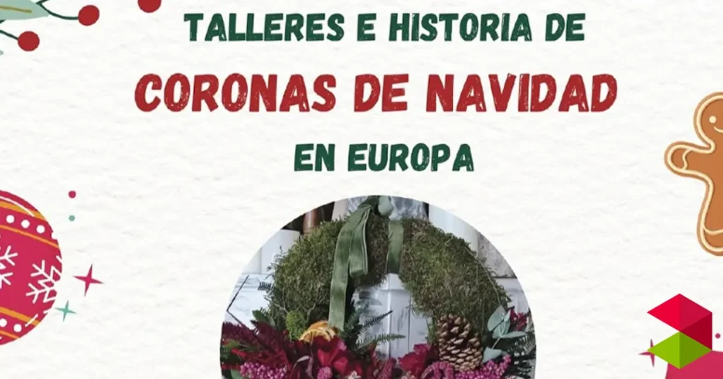 Talleres e historia de coronas de Navidad Cartes 2025