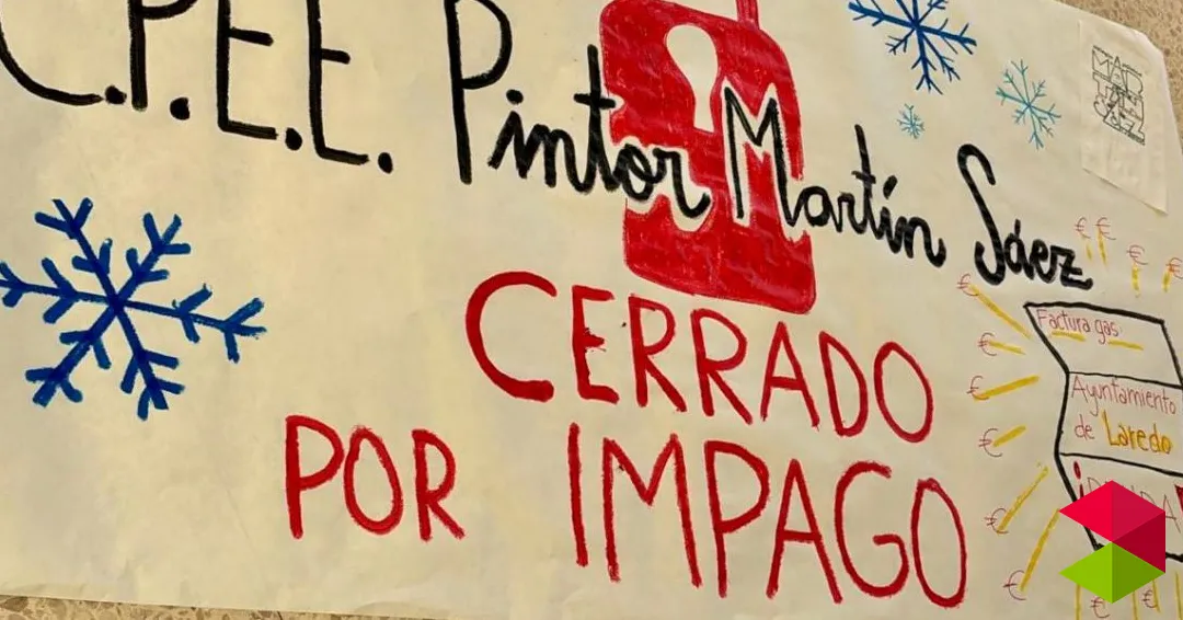 CCOO denuncia que un corte de gas por impago ha dejado al alumnado de educación especial del colegio Pintor Martín Sáez sin calefacción
