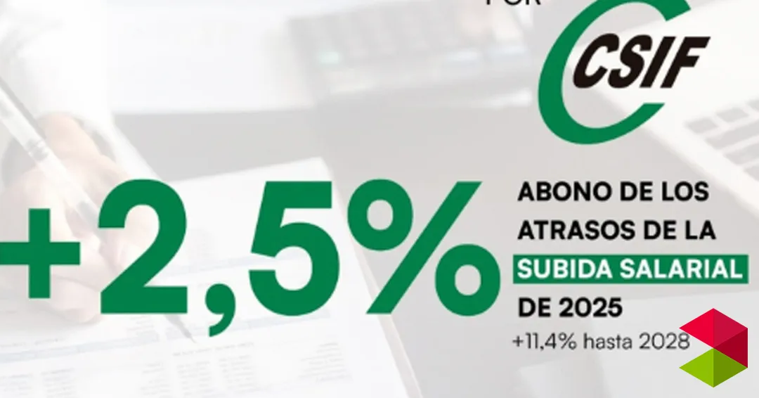 CSIF Cantabria aplaude la subida salarial del 4% para los empleados públicos de Cantabria en su nómina de enero