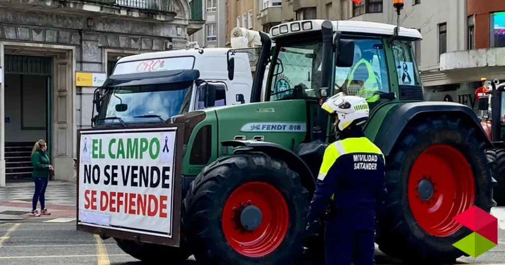 Corte de calles 29 de enero 2026 en Santander por manifestación