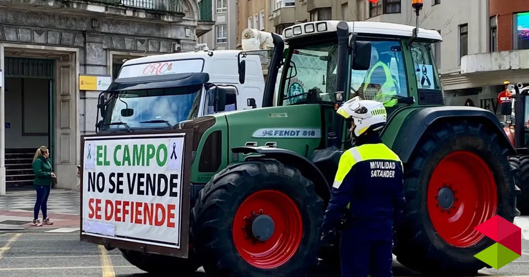 Corte de calles 29 de enero 2026 en Santander por manifestación
