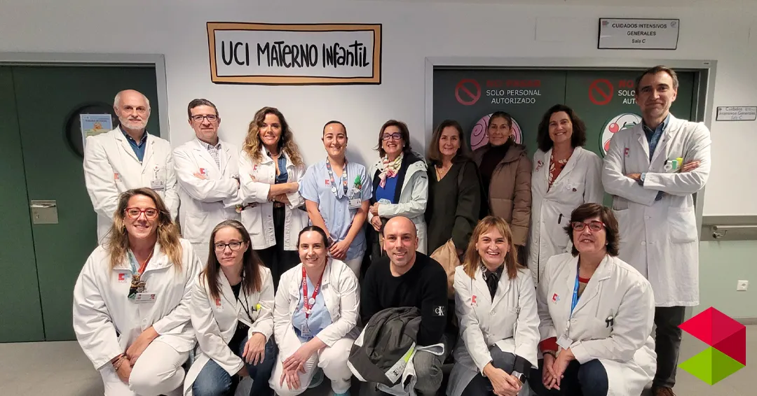 La UCI materno-infantil humaniza sus espacios con vinilos decorativos de animales