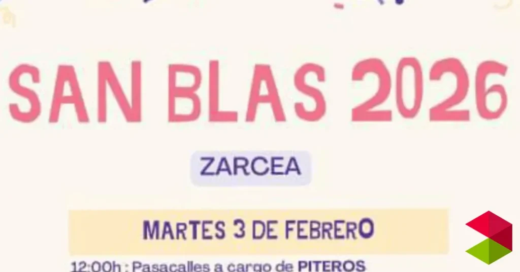 Programa San Blas en Zarcea 2026