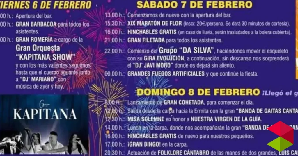 Fiestas Nuestra Señora Virgen de la Guía Oreña 2026