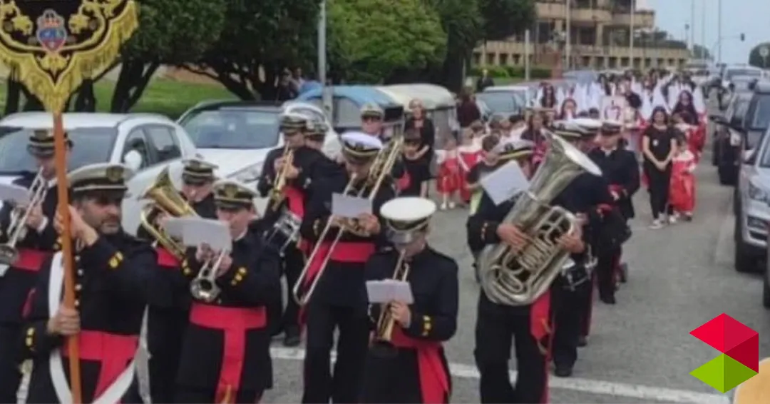 Procesión escolar infantil Agustinos Santander 2026 | Viernes de dolores