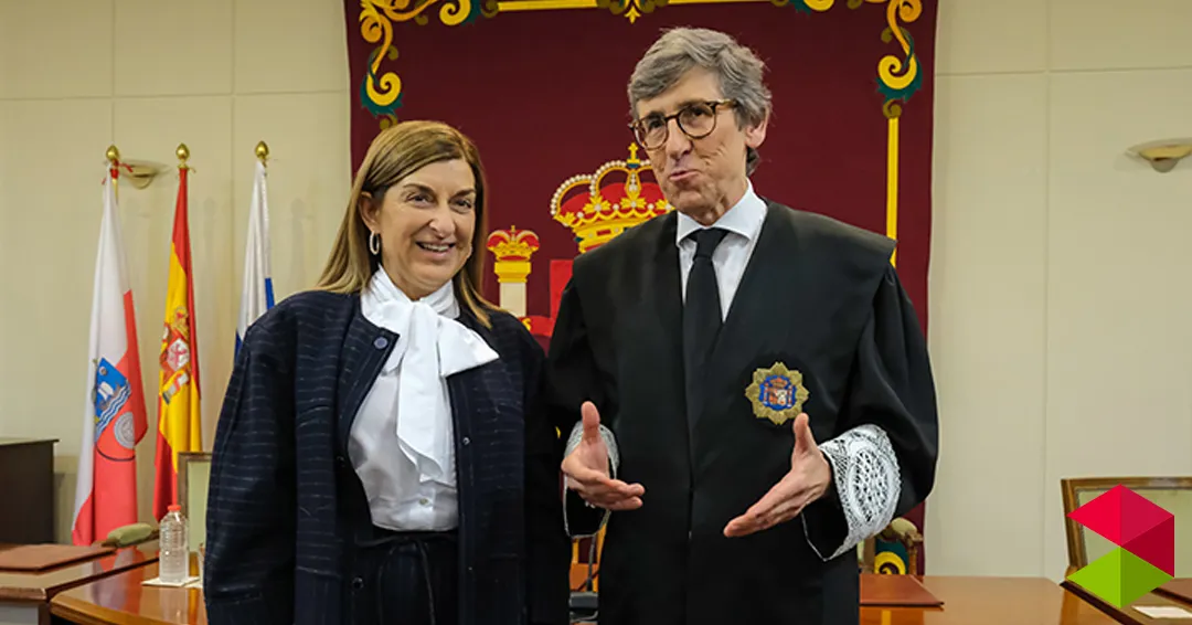 Buruaga asiste a la toma de posesión de José Arsuaga como presidente del Tribunal Superior de Justicia de Cantabria