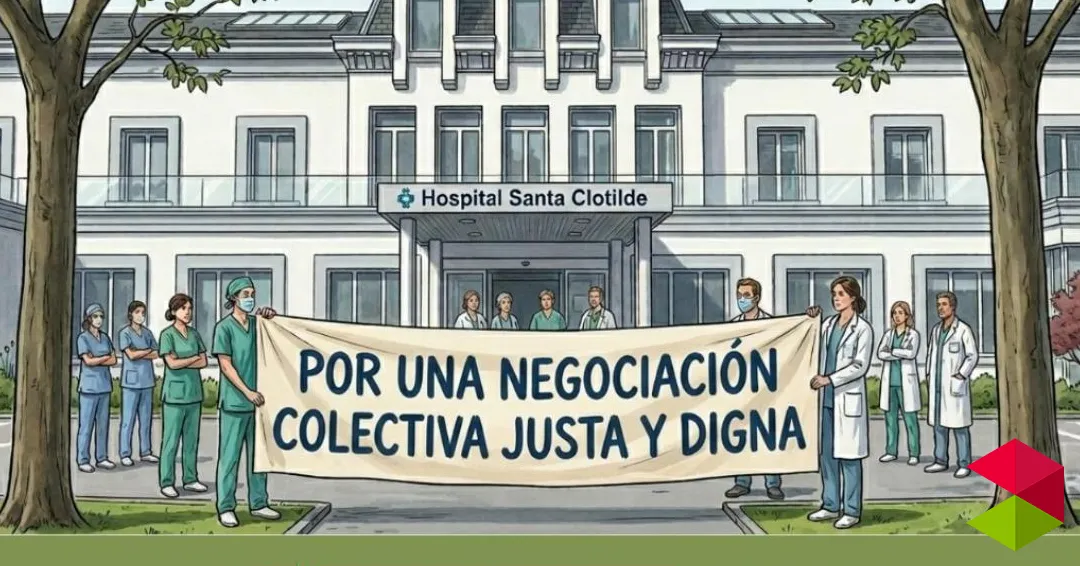 La plantilla de Santa Clotilde se concentra mañana en el hospital por “una negociación colectiva justa y digna”