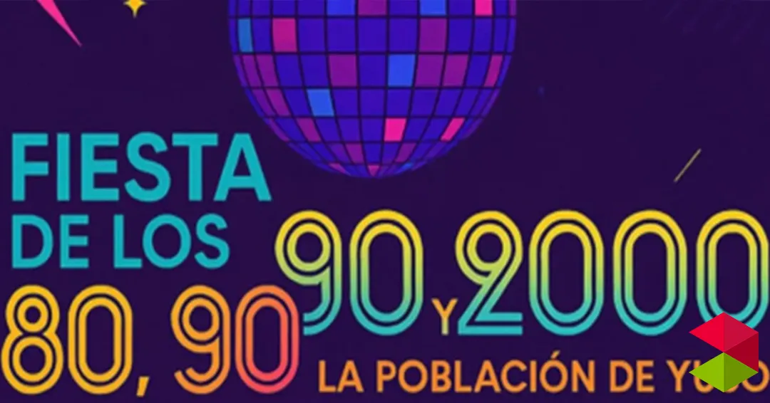 Programa fiesta de los 80, 90 y 2000 en Población de Yuso