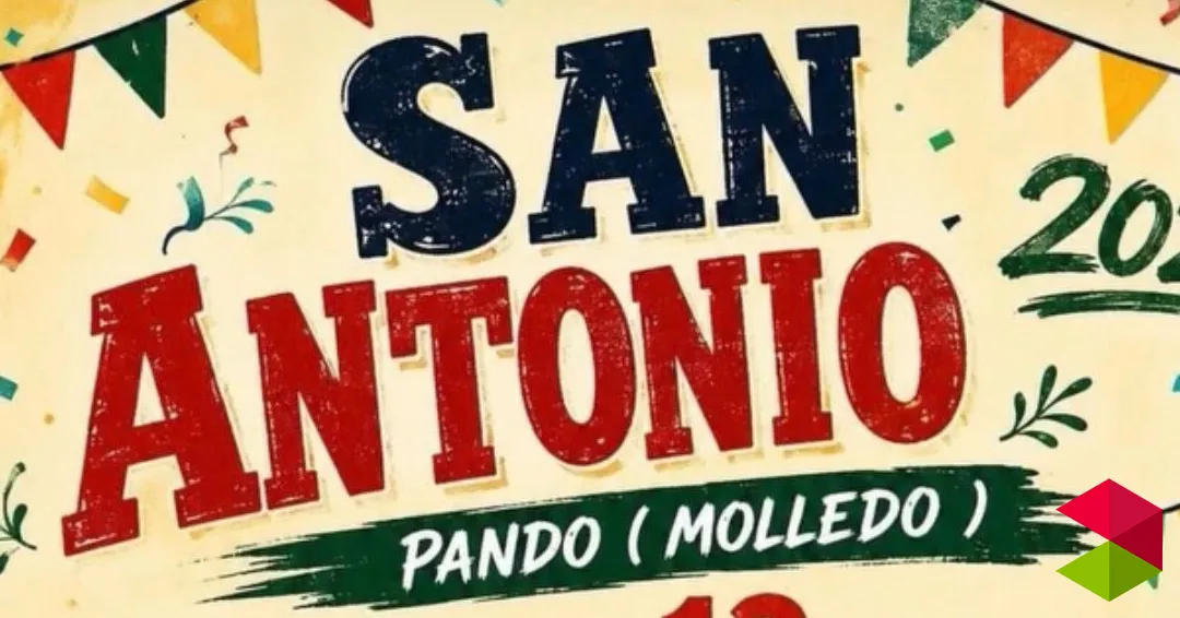 Programa fiestas San Antonio en Pando 2026