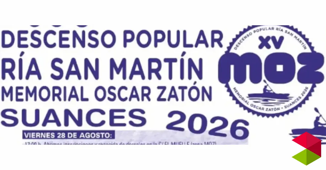 Programa descenso popular ría San Martín Suances 2026