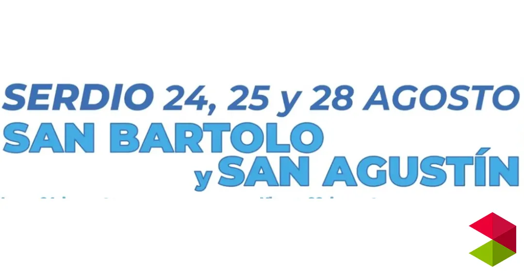 Programa fiestas San Bartolo y San Agustín en Serdio 2026