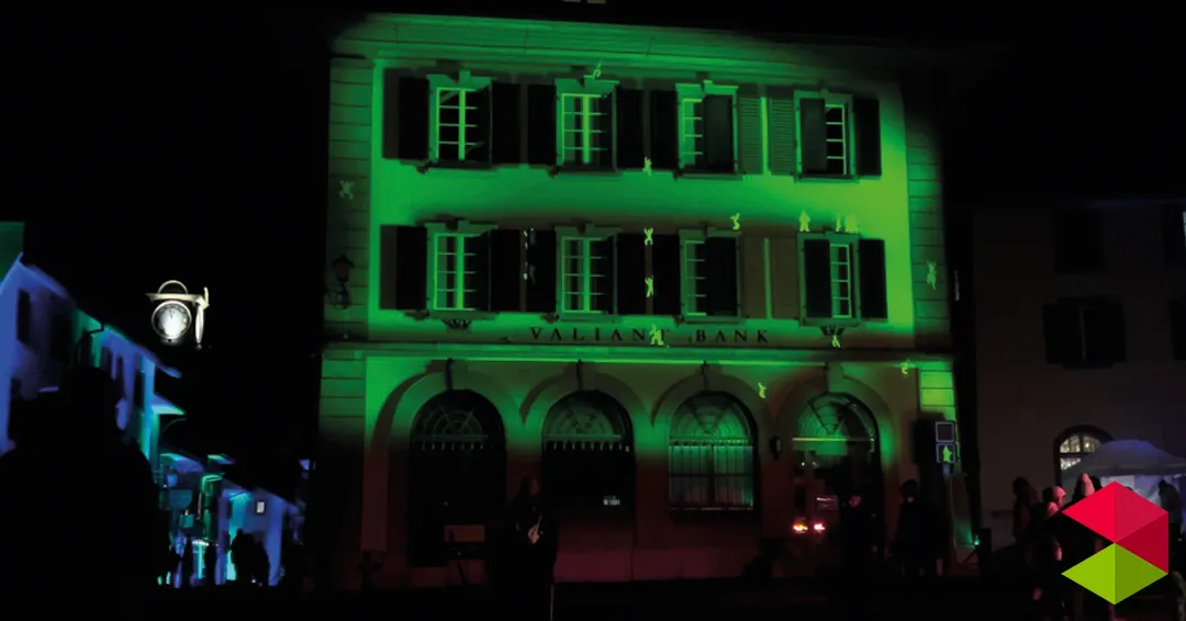 Eventos Santander "Traffic Light", vídeo mapping en la fachada de Correos