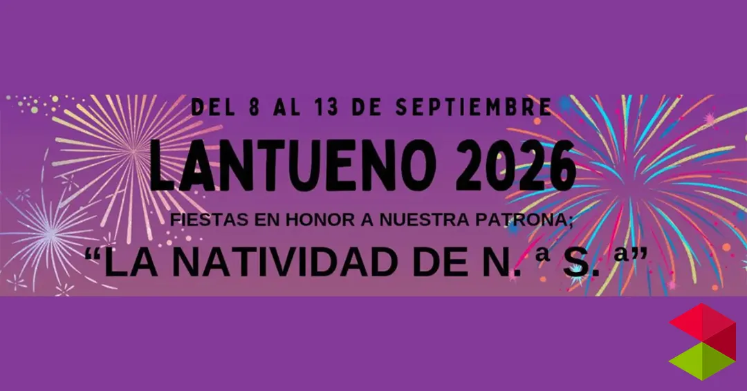 Programa fiesta de La Natividad en Lantueno 2026