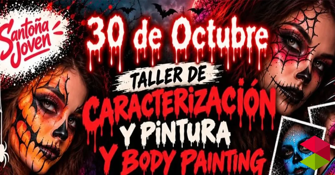 Eventos Cantabria Taller caracterización, pintura y body painting
